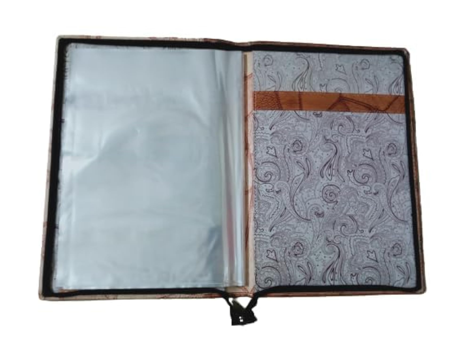 Professional PU Leather Zip File Folder, B4 Size